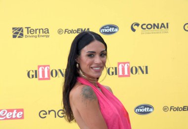 GiFFONI VALİNA PİANA - 21 Temmuz 2025: Fabiola Cimminella Giffoni Film Festivali 2025 - 21 Temmuz 2025 tarihinde Giffoni Valle Piana, İtalya.