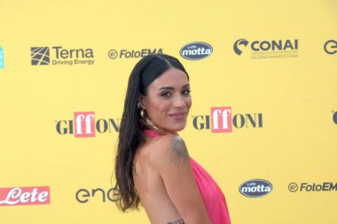 GiFFONI VALİNA PİANA - 21 Temmuz 2025: Fabiola Cimminella Giffoni Film Festivali 2025 - 21 Temmuz 2025 tarihinde Giffoni Valle Piana, İtalya.