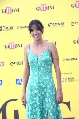 GiFFONI VALİNA PİANA - 21 Temmuz 2025: Irene Girotti Giffoni Film Festivali 2025 - 21 Temmuz 2025 tarihinde Giffoni Valle Piana, İtalya.