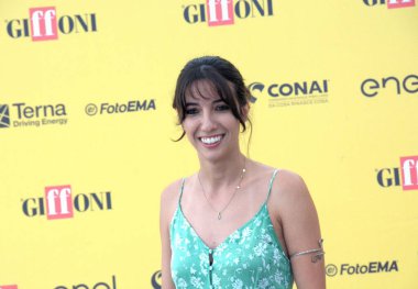 GiFFONI VALİNA PİANA - 21 Temmuz 2025: Irene Girotti Giffoni Film Festivali 2025 - 21 Temmuz 2025 tarihinde Giffoni Valle Piana, İtalya.