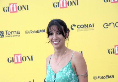 GiFFONI VALİNA PİANA - 21 Temmuz 2025: Irene Girotti Giffoni Film Festivali 2025 - 21 Temmuz 2025 tarihinde Giffoni Valle Piana, İtalya.