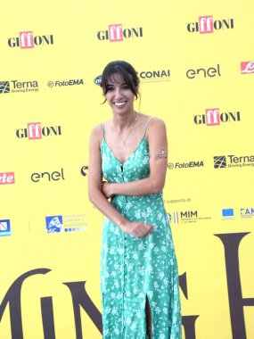 GiFFONI VALİNA PİANA - 21 Temmuz 2025: Irene Girotti Giffoni Film Festivali 2025 - 21 Temmuz 2025 tarihinde Giffoni Valle Piana, İtalya.