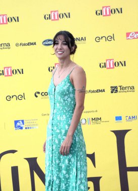 GiFFONI VALİNA PİANA - 21 Temmuz 2025: Irene Girotti Giffoni Film Festivali 2025 - 21 Temmuz 2025 tarihinde Giffoni Valle Piana, İtalya.
