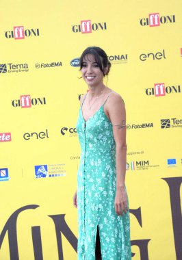 GiFFONI VALİNA PİANA - 21 Temmuz 2025: Irene Girotti Giffoni Film Festivali 2025 - 21 Temmuz 2025 tarihinde Giffoni Valle Piana, İtalya.