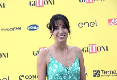 GiFFONI VALİNA PİANA - 21 Temmuz 2025: Irene Girotti Giffoni Film Festivali 2025 - 21 Temmuz 2025 tarihinde Giffoni Valle Piana, İtalya.