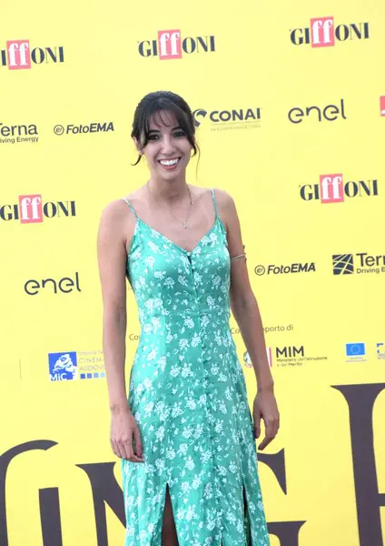 GiFFONI VALİNA PİANA - 21 Temmuz 2025: Irene Girotti Giffoni Film Festivali 2025 - 21 Temmuz 2025 tarihinde Giffoni Valle Piana, İtalya.