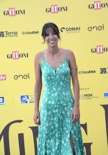 GiFFONI VALİNA PİANA - 21 Temmuz 2025: Irene Girotti Giffoni Film Festivali 2025 - 21 Temmuz 2025 tarihinde Giffoni Valle Piana, İtalya.
