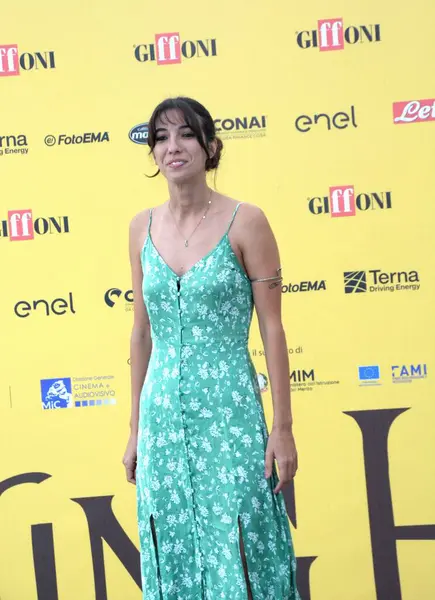 GiFFONI VALİNA PİANA - 21 Temmuz 2025: Irene Girotti Giffoni Film Festivali 2025 - 21 Temmuz 2025 tarihinde Giffoni Valle Piana, İtalya.