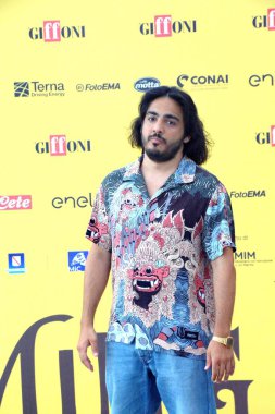 GiFFONI VALİNA PİANA - 21 Temmuz 2025: Max Angioni Giffoni Film Festivali 2025 - 21 Temmuz 2025 tarihinde Giffoni Valle Piana, İtalya.