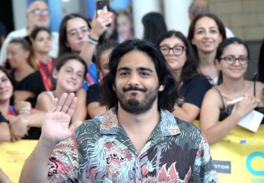 GiFFONI VALİNA PİANA - 21 Temmuz 2025: Max Angioni Giffoni Film Festivali 2025 - 21 Temmuz 2025 tarihinde Giffoni Valle Piana, İtalya.