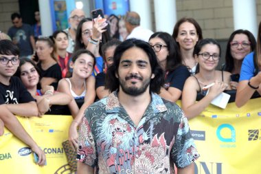 GiFFONI VALİNA PİANA - 21 Temmuz 2025: Max Angioni Giffoni Film Festivali 2025 - 21 Temmuz 2025 tarihinde Giffoni Valle Piana, İtalya.