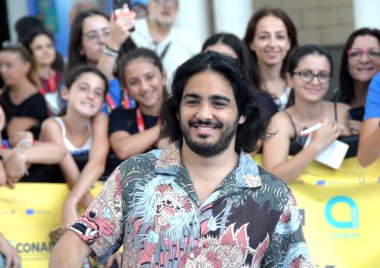 GiFFONI VALİNA PİANA - 21 Temmuz 2025: Max Angioni Giffoni Film Festivali 2025 - 21 Temmuz 2025 tarihinde Giffoni Valle Piana, İtalya.