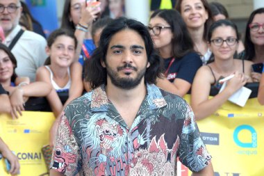 GiFFONI VALİNA PİANA - 21 Temmuz 2025: Max Angioni Giffoni Film Festivali 2025 - 21 Temmuz 2025 tarihinde Giffoni Valle Piana, İtalya.
