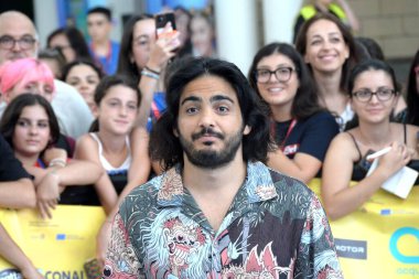 GiFFONI VALİNA PİANA - 21 Temmuz 2025: Max Angioni Giffoni Film Festivali 2025 - 21 Temmuz 2025 tarihinde Giffoni Valle Piana, İtalya.