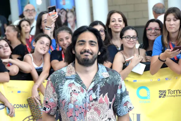 GiFFONI VALİNA PİANA - 21 Temmuz 2025: Max Angioni Giffoni Film Festivali 2025 - 21 Temmuz 2025 tarihinde Giffoni Valle Piana, İtalya.