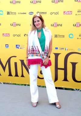 GiFFONI VALİNA PİANA - 21 Temmuz 2025: Areeb Zuaiter Giffoni Film Festivali 2025 - 21 Temmuz 2025 tarihinde Giffoni Valle Piana, İtalya.