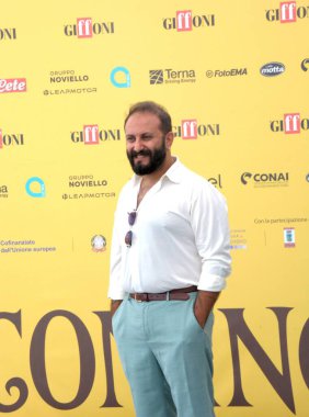 GIFFONI VALLE PIANA, İtalya - 21 Temmuz 2025: Çakal Fabio Balsamo 21 Temmuz 2025 tarihinde Giffoni Valle Piana, İtalya 'da Giffoni Film Festivali' ne katıldı.