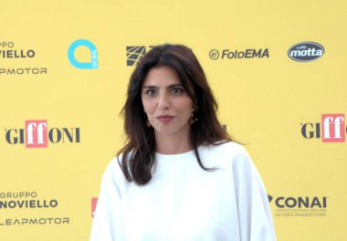 GiFFONI VALİNA PİANA - 22 Temmuz 2025: Irene Maiorino Giffoni Film Festivali 2025 - 22 Temmuz 2025 tarihinde Giffoni Valle Piana, İtalya.