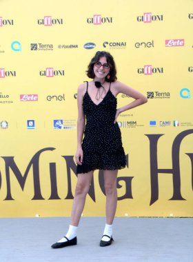 GiFFONI VALLE PIANA, İtalya - 22 Temmuz 2025: Anna Castiglia Giffoni Film Festivali 2025 - 22 Temmuz 2025 tarihinde Giffoni Valle Piana, İtalya.