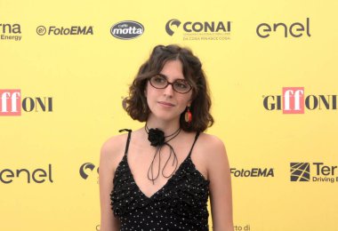 GiFFONI VALLE PIANA, İtalya - 22 Temmuz 2025: Anna Castiglia Giffoni Film Festivali 2025 - 22 Temmuz 2025 tarihinde Giffoni Valle Piana, İtalya.