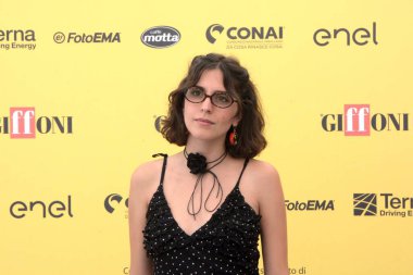 GiFFONI VALLE PIANA, İtalya - 22 Temmuz 2025: Anna Castiglia Giffoni Film Festivali 2025 - 22 Temmuz 2025 tarihinde Giffoni Valle Piana, İtalya.