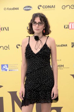 GiFFONI VALLE PIANA, İtalya - 22 Temmuz 2025: Anna Castiglia Giffoni Film Festivali 2025 - 22 Temmuz 2025 tarihinde Giffoni Valle Piana, İtalya.