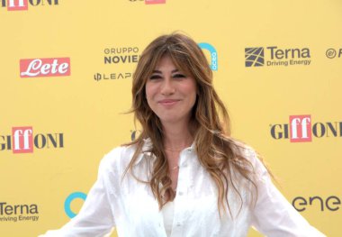 GIFFONI VALLE PIANA, İtalya - 22 Temmuz 2025: Virginia Raffaele Giffoni Film Festivali 2025 - 22 Temmuz 2025 tarihinde Giffoni Valle Piana, İtalya.
