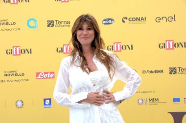 GIFFONI VALLE PIANA, İtalya - 22 Temmuz 2025: Virginia Raffaele Giffoni Film Festivali 2025 - 22 Temmuz 2025 tarihinde Giffoni Valle Piana, İtalya.