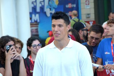 GiFFONI VALLE PIANA, İtalya - 22 Temmuz 2025: Simone Fontecchio Giffoni Film Festivali 2025 - 22 Temmuz 2025 tarihinde Giffoni Valle Piana, İtalya.