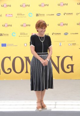 GiFFONI VALLE PIANA, İtalya - 22 Temmuz 2025: Maria Forte Giffoni Film Festivali 2025 - 22 Temmuz 2025 tarihinde Giffoni Valle Piana, İtalya.