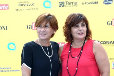 GIFFONI VALLE PİANA - 22 Temmuz 2025: Maria Forte ve Maria Eleonora Corsaro, Giffoni Film Festivali 2025 - 22 Temmuz 2025 tarihinde Giffoni Valle Piana, İtalya 'da.