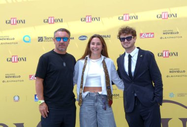 GIFFONI VALLE PİANA - 22 Temmuz 2025: Antonio Pellegrino namı diğer ZW Jackson, Tecla Pettenuzzo ve Christian Brocchi, Giffoni Film Festivali 2025 'e 22 Temmuz 2025' te Giffoni Valle Piana, İtalya 'da katıldı..