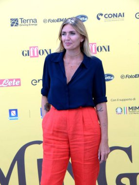 GiFFONI VALİNA PİANA - 23 Temmuz 2025: Chiara Maci Giffoni Film Festivali 2025, Giffoni Valle Piana, İtalya.