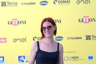 GIFFONI VALLE PIANA - 23 Temmuz 2025: Francesca Fiore Giffoni Film Festivali 2025 - 23 Temmuz 2025 tarihinde Giffoni Valle Piana, İtalya.