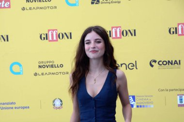 GiFFONI VALİNA PİANA - 24 Temmuz 2025: Ginevra Francesconi Giffoni Film Festivali 2025 - 24 Temmuz 2025 tarihinde Giffoni Valle Piana, İtalya.