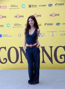 GiFFONI VALİNA PİANA - 24 Temmuz 2025: Ginevra Francesconi Giffoni Film Festivali 2025 - 24 Temmuz 2025 tarihinde Giffoni Valle Piana, İtalya.