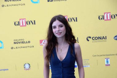 GiFFONI VALİNA PİANA - 24 Temmuz 2025: Ginevra Francesconi Giffoni Film Festivali 2025 - 24 Temmuz 2025 tarihinde Giffoni Valle Piana, İtalya.