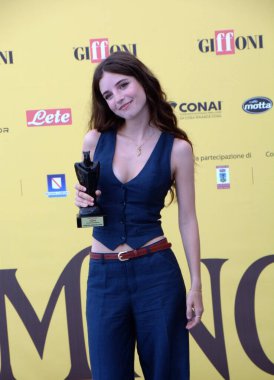 GiFFONI VALİNA PİANA - 24 Temmuz 2025: Ginevra Francesconi Giffoni Film Festivali 2025 - 24 Temmuz 2025 tarihinde Giffoni Valle Piana, İtalya.
