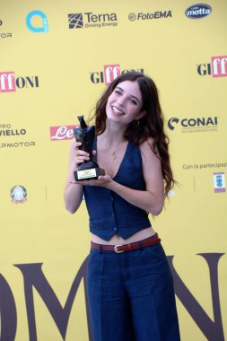 GiFFONI VALİNA PİANA - 24 Temmuz 2025: Ginevra Francesconi Giffoni Film Festivali 2025 - 24 Temmuz 2025 tarihinde Giffoni Valle Piana, İtalya.