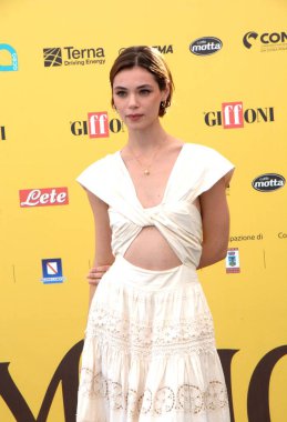 GiFFONI VALLE PİANA - 24 Temmuz 2025: Bianca Panconi, Giffoni Film Festivali 2025, Giffoni Valle Piana, İtalya.
