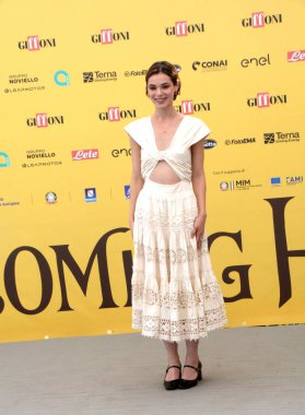 GiFFONI VALLE PİANA - 24 Temmuz 2025: Bianca Panconi, Giffoni Film Festivali 2025, Giffoni Valle Piana, İtalya.