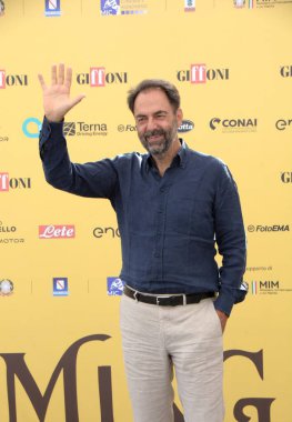 GiFFONI VALİNA PİANA - 24 Temmuz 2025: Neri Marcore, Giffoni Film Festivali 2025, Giffoni Valle Piana, İtalya.