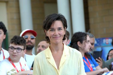 GiFFONI VALLE PIANA, İtalya - 24 Temmuz 2025: Alissa Jung Giffoni Film Festivali 2025 - 24 Temmuz 2025 tarihinde Giffoni Valle Piana, İtalya.