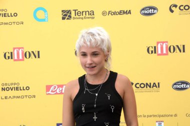 GIFFONI VALLE PIANA - 24 Temmuz 2025: Alessia Gerardi namı diğer Dea Culpa, Giffoni Film Festivali 2025 - 24 Temmuz 2025 tarihinde Giffoni Valle Piana, İtalya 'da.