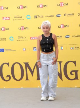 GIFFONI VALLE PIANA - 24 Temmuz 2025: Alessia Gerardi namı diğer Dea Culpa, Giffoni Film Festivali 2025 - 24 Temmuz 2025 tarihinde Giffoni Valle Piana, İtalya 'da.