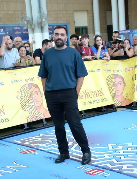 GiFFONI VALLE PIANA, İtalya - 24 Temmuz 2025: Claudio Morelli, Giffoni Film Festivali 2025, Giffoni Valle Piana, İtalya.