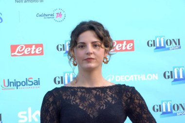 Ambra Sabatini, Giffoni Film Festivali 'ne 25 Temmuz 2025' te Giffoni Valle Piana, İtalya 'da katıldı..