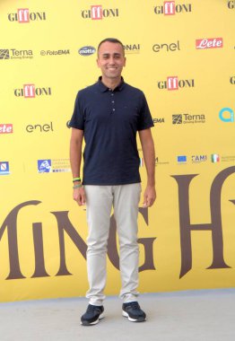 GiFFONI VALİNA PİANA - 25 Temmuz 2025: Luigi Di Maio Giffoni Film Festivali 2025 - 25 Temmuz 2025 tarihinde Giffoni Valle Piana, İtalya 'da.