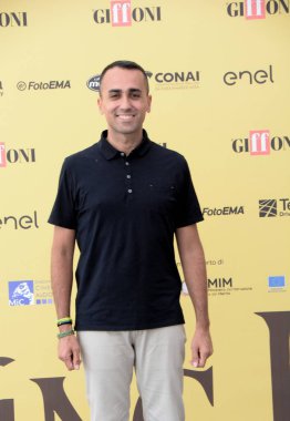 GiFFONI VALİNA PİANA - 25 Temmuz 2025: Luigi Di Maio Giffoni Film Festivali 2025 - 25 Temmuz 2025 tarihinde Giffoni Valle Piana, İtalya 'da.