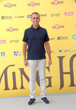 GiFFONI VALİNA PİANA - 25 Temmuz 2025: Luigi Di Maio Giffoni Film Festivali 2025 - 25 Temmuz 2025 tarihinde Giffoni Valle Piana, İtalya 'da.